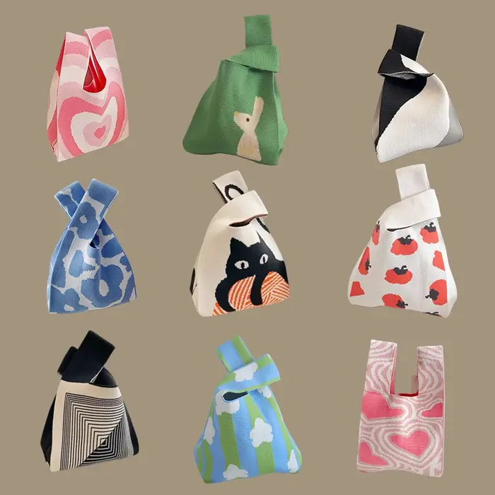 Sacs à main en tricot faits à la main pour femmes