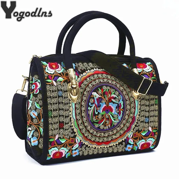 Sac à main rétro brodé bohème pour femmes