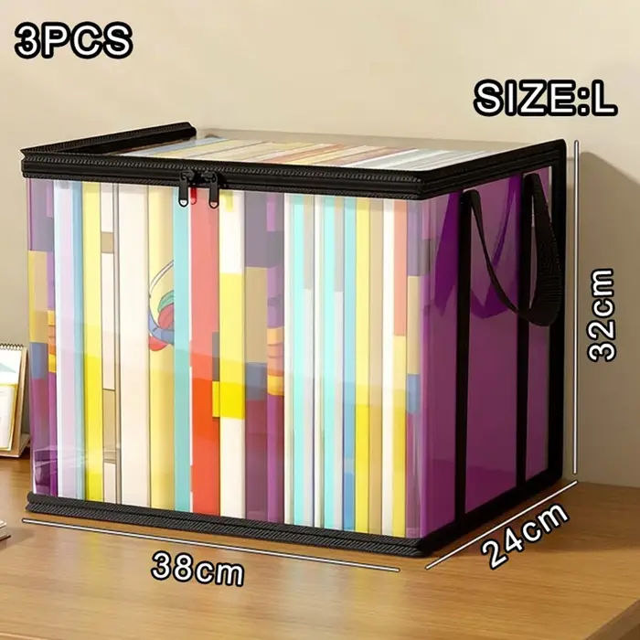 Grand sac de rangement transparent en plastique épais et résistant pour le stockage des vêtements