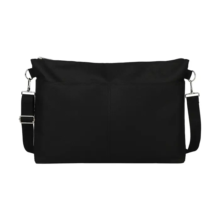 Sac à bandoulière noir grande capacité imperméable pour maman