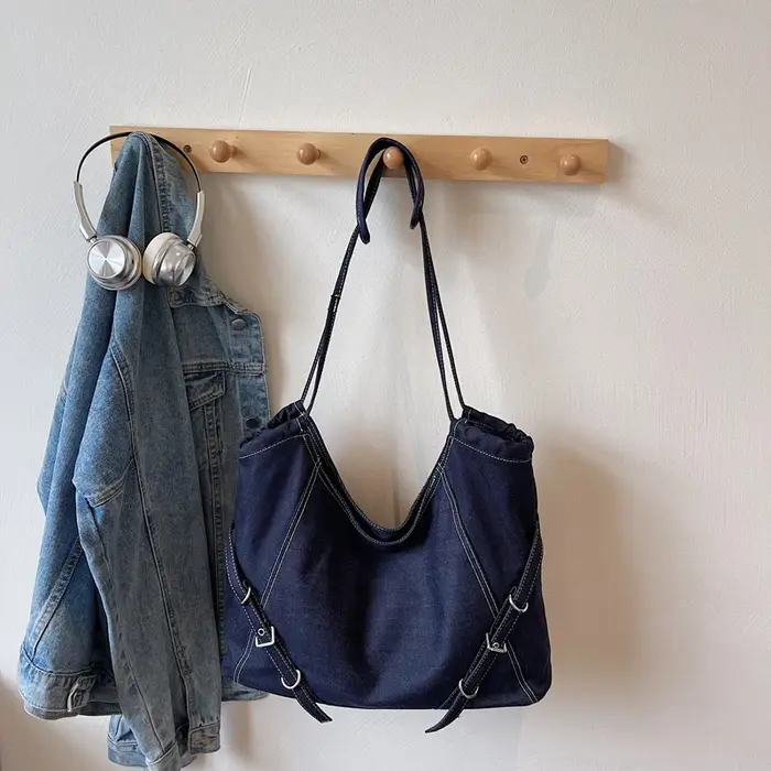 Sac de Shopping Vintage en cuir Pu, sac à bandoulière de grande capacité, sac à main de voyage décon