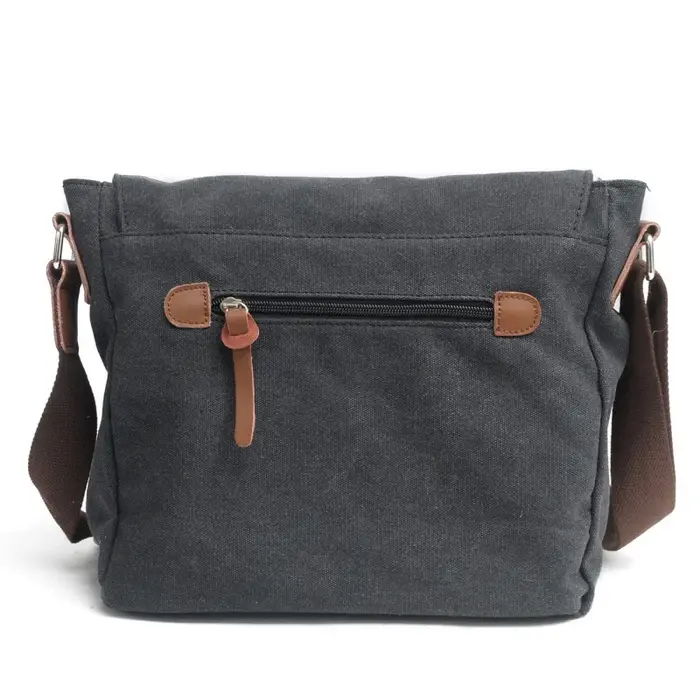 Sac en toile rétro, sac bandoulière pour homme et femme