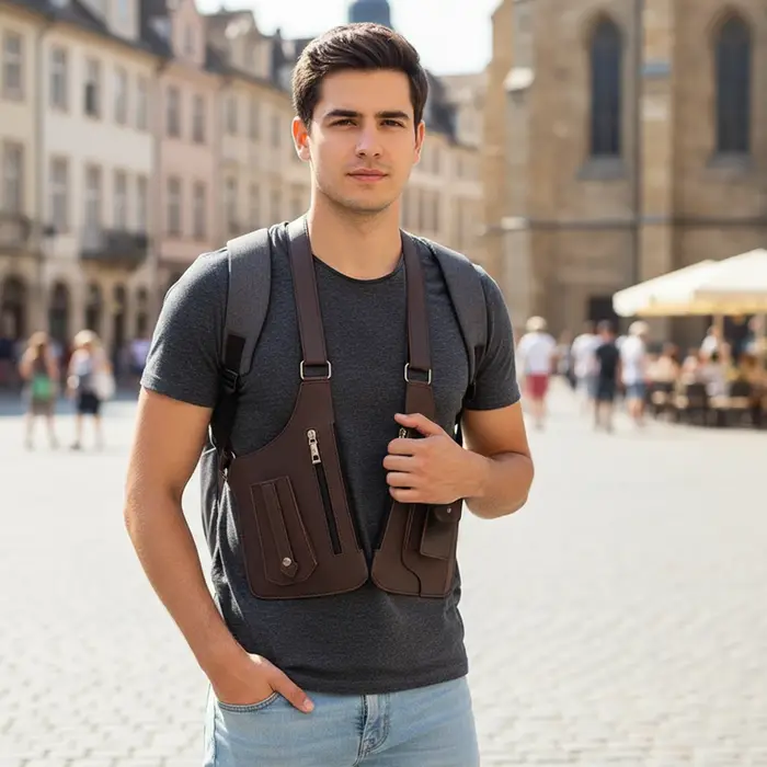 Sac à bandoulière en cuir PU