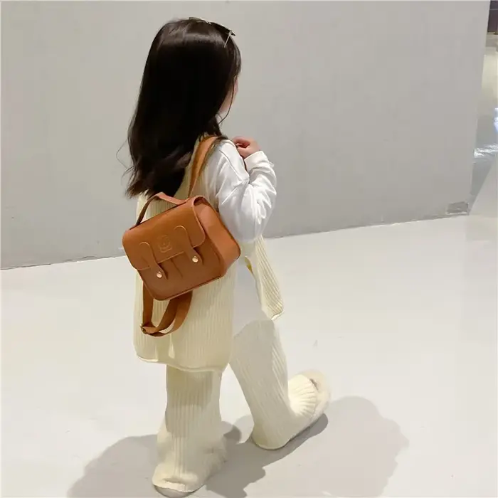 Sac à dos ours en cuir PU pour enfants