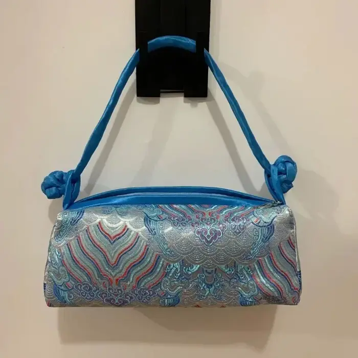 Mode luxe Style chinois sac en soie femmes sac à main japonais
