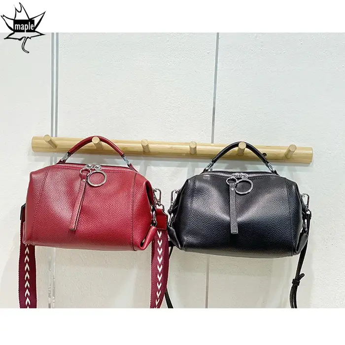 Sac à main en cuir de vache véritable pour femmes
