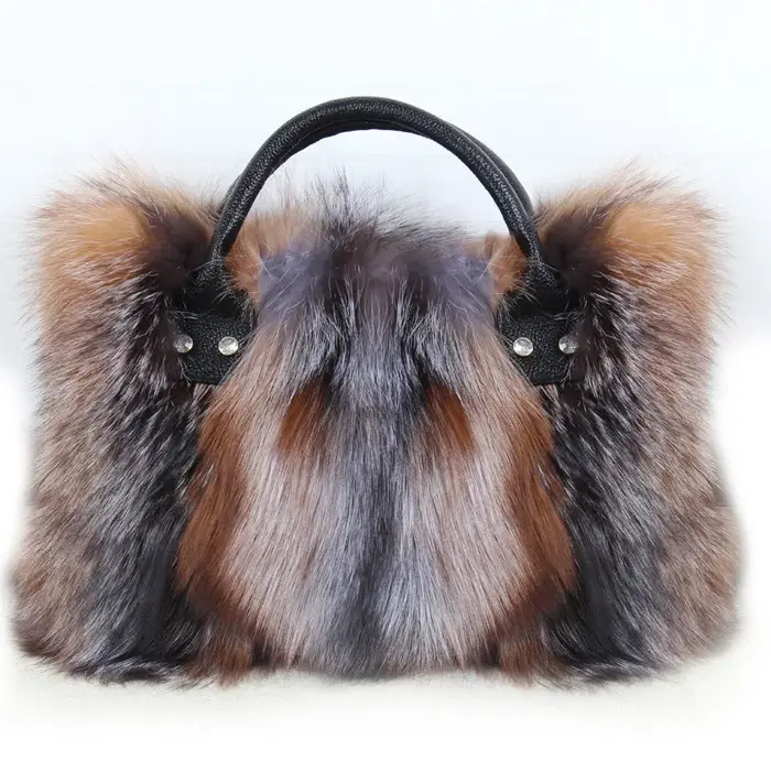 Sac à Main en Fourrure de Renard group pour Femme