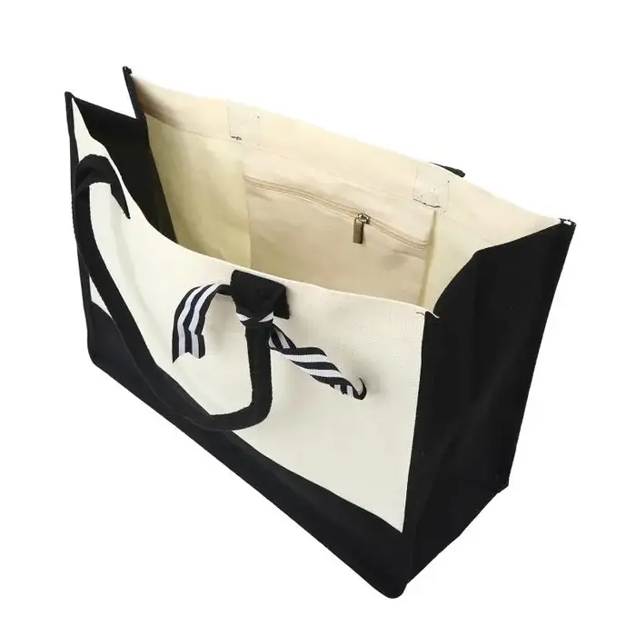 Sacs de courses en jute portables et réutilisables