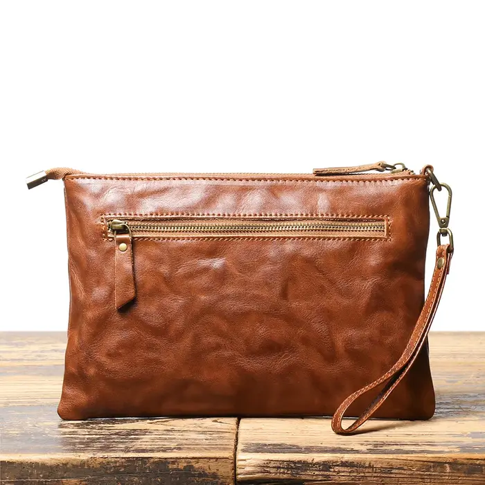 ROOG Portefeuille pochette en cuir vintage intemporel