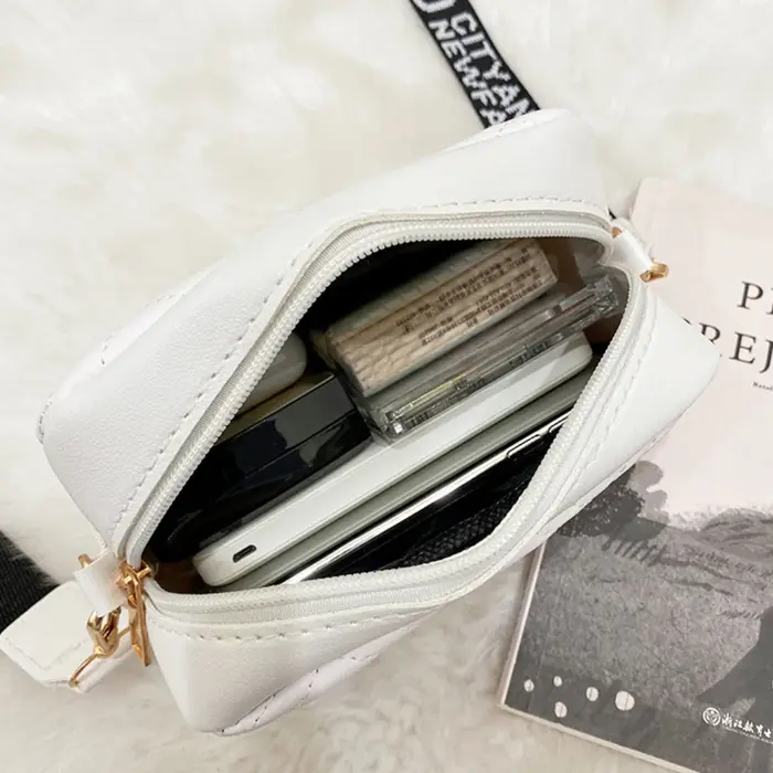 Sac à bandoulière de couleur unie pour femmes