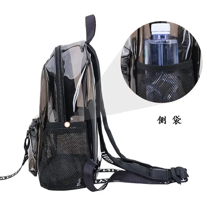 Sac à dos de plage en PVC transparent pour femmes et filles