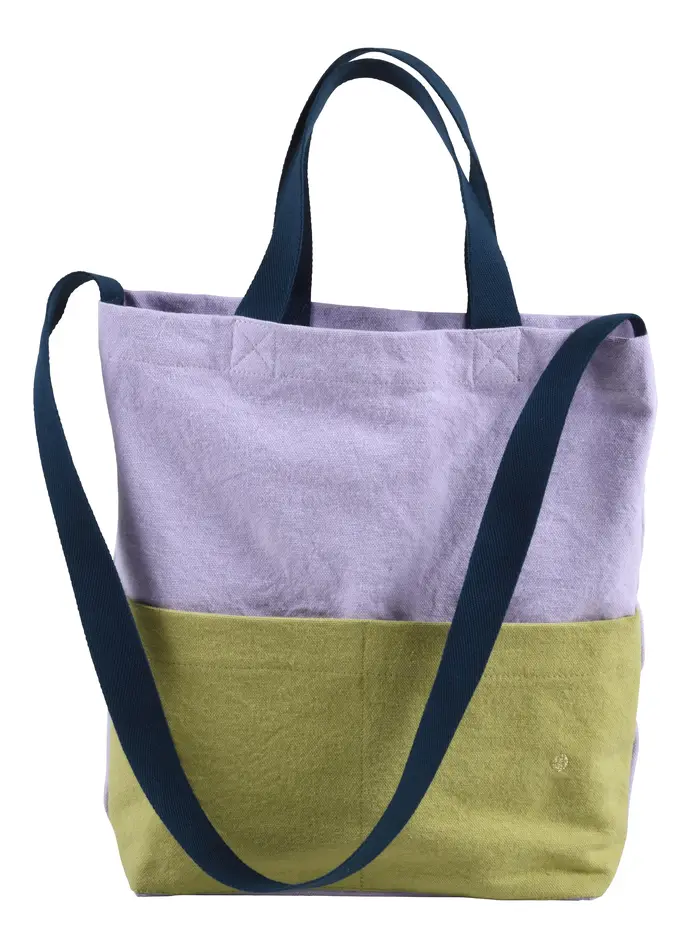 Sac my city Tricolo Lilas ananas 37 x 35 x 9