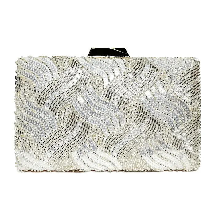 Sac de soirée éblouissant pour femmes, pochette de luxe vert paon à paillettes, sac à main élégant pour fête d'anniversaire et de mariage, porte-monnaie un côté uni