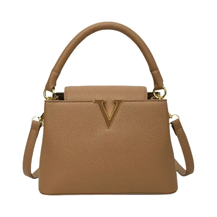 Nouveau Sac Seau Femme 2025 – Sac Bandoulière de Luxe à Motif Litchi – Petit Sac à Main
