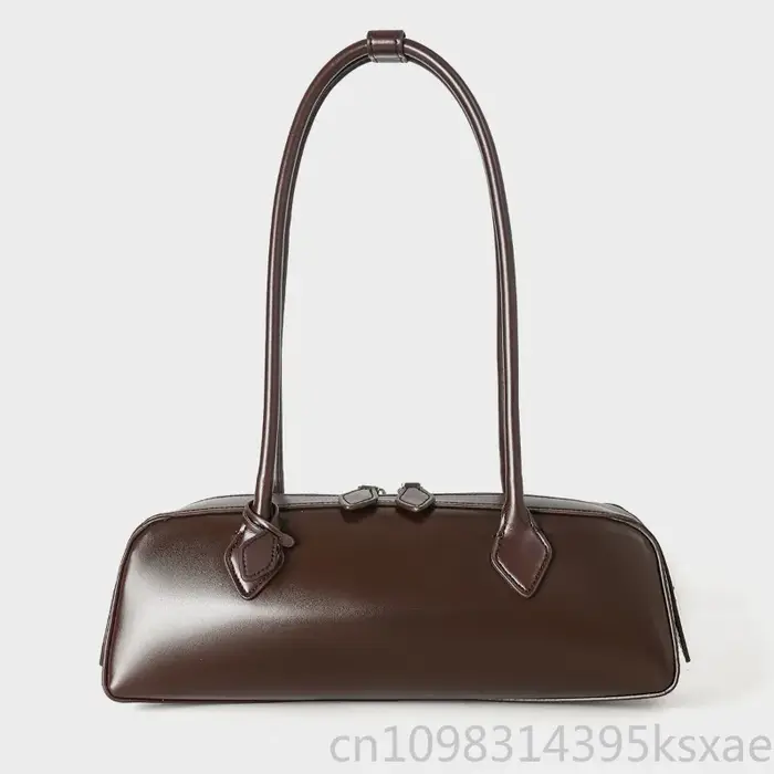 Sac à bandoulière pour femme en cuir véritable grande capacité, style minimaliste coréen, rouge, pour mariage