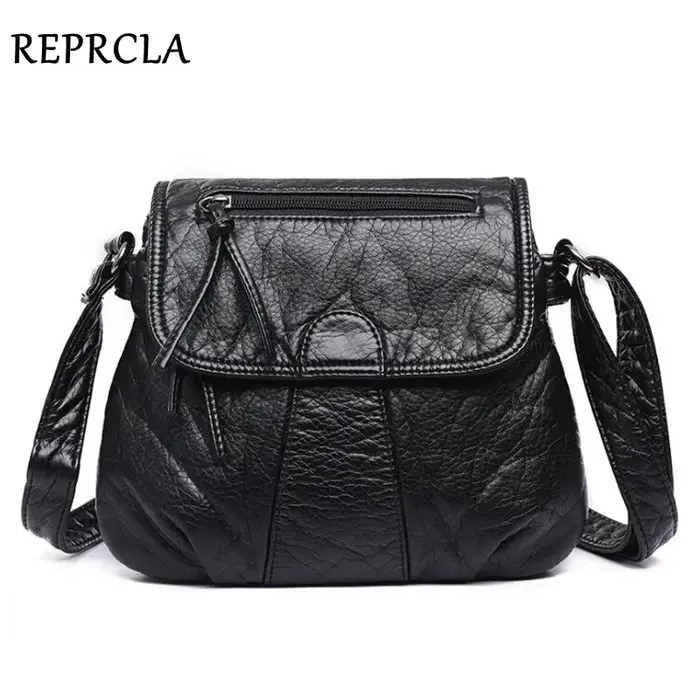 REPRCLA marque concepteur femmes sacs de messager bandoulière souple en cuir PU sac