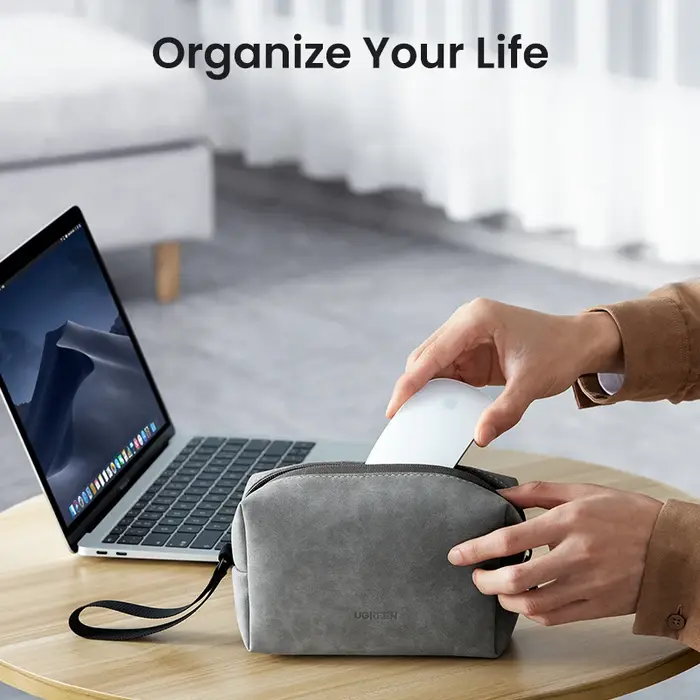 UGREEN – sac de rangement en cuir