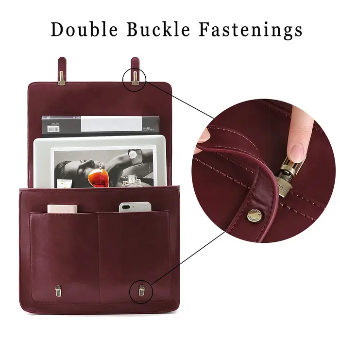 Sac pour ordinateur portable ECOSUSI en cuir PU pour femme