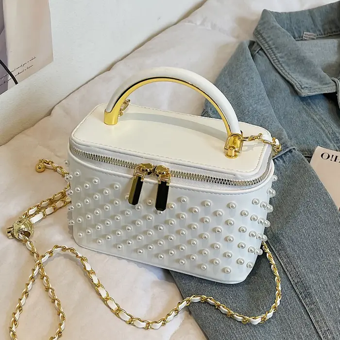 Sac à main élégant en perles pour femme