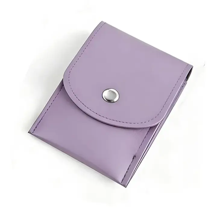 Pochette de luxe violette en cuir PU