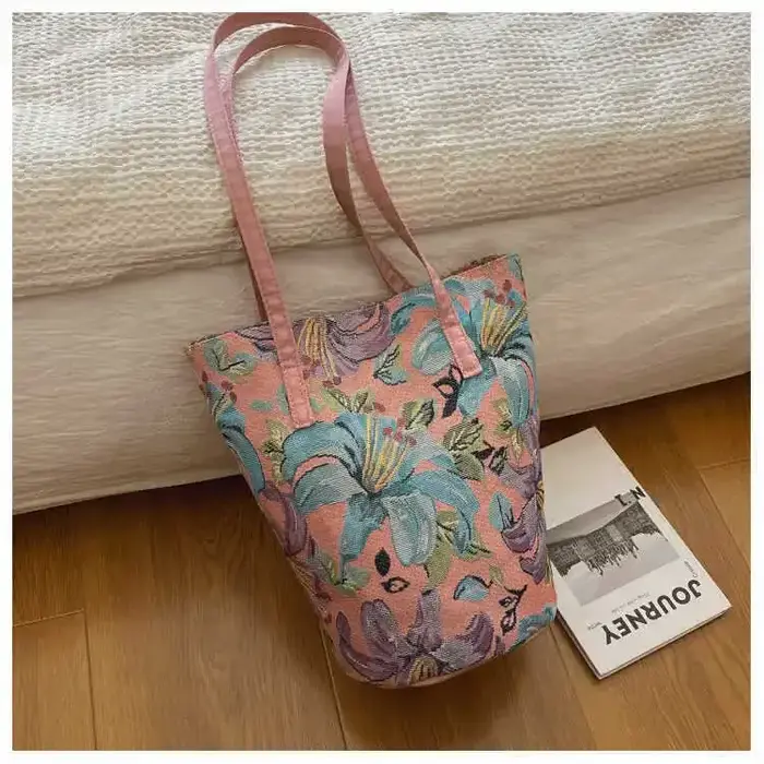 Sac à main imprimé Vintage avec fleur