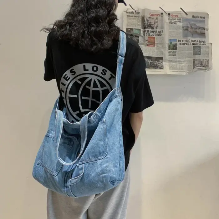 Sacs à bandoulière en Denim pour femmes
