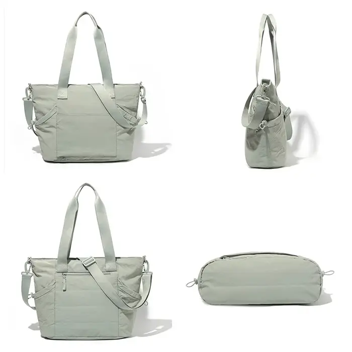 Sac fourre-tout personnalisé imprimé Image nom sac minimaliste femme grande capacité couleur unie sac