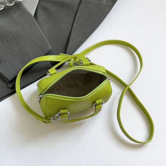 Marque Boston Sac à Main couleur unie en cuir Pu épaule bandoulière Mini Sac de téléphone dames mode jour pochette