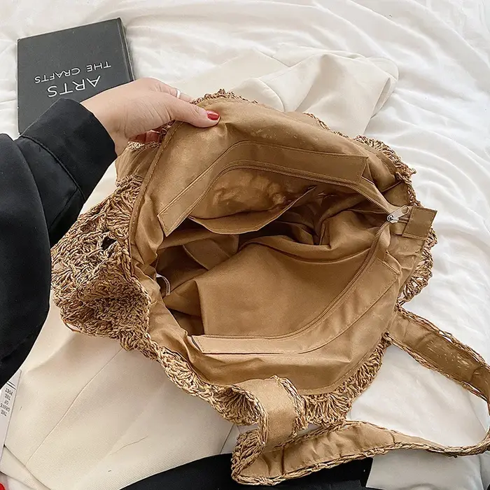 Sacs à main bohème en paille pour femmes
