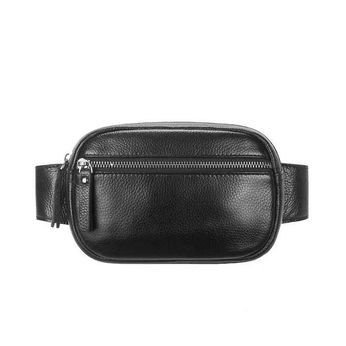 Sac banane en cuir véritable pour hommes et femmes