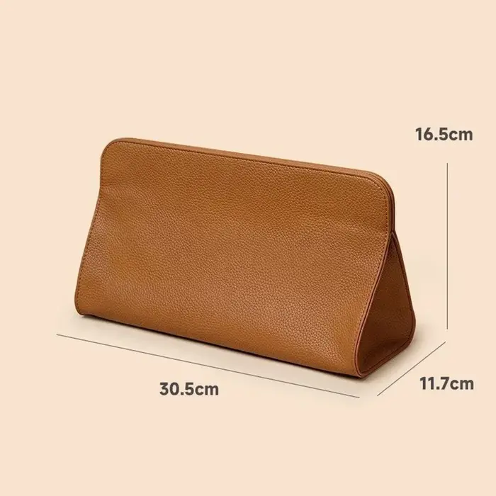 Sac de rangement pour outils de coiffure, sac de rangement en cuir PU pour lisseur et fer à friser, 