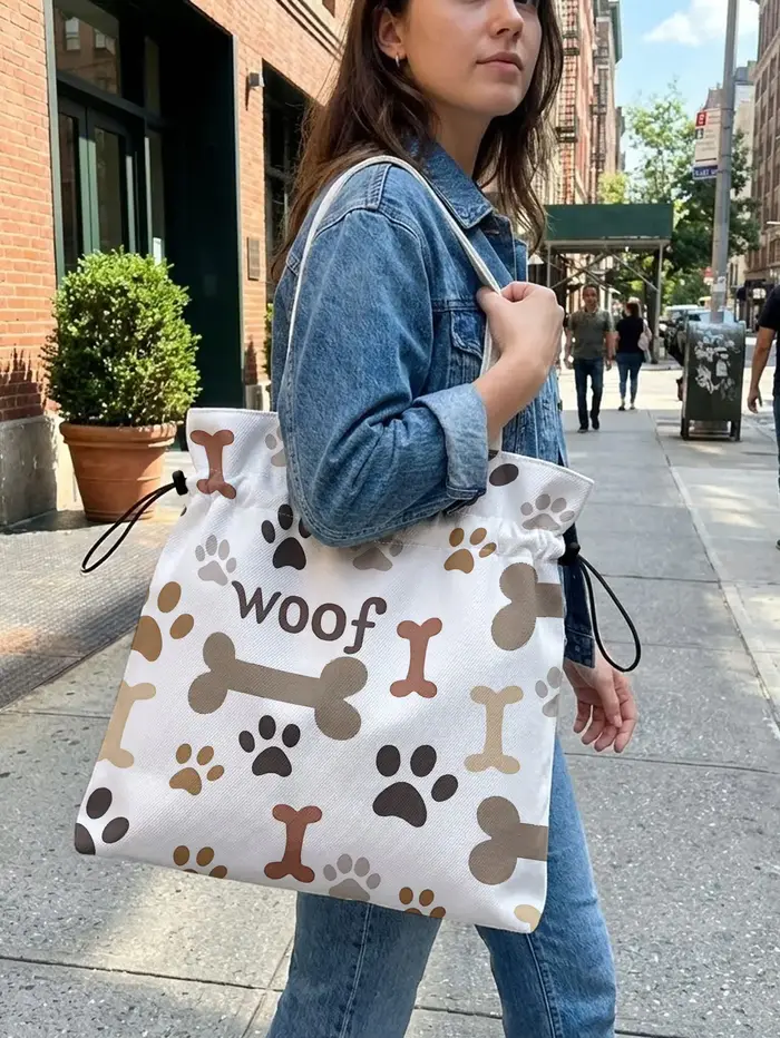 Sac fourre-tout léger en polyester avec cordon de serrage