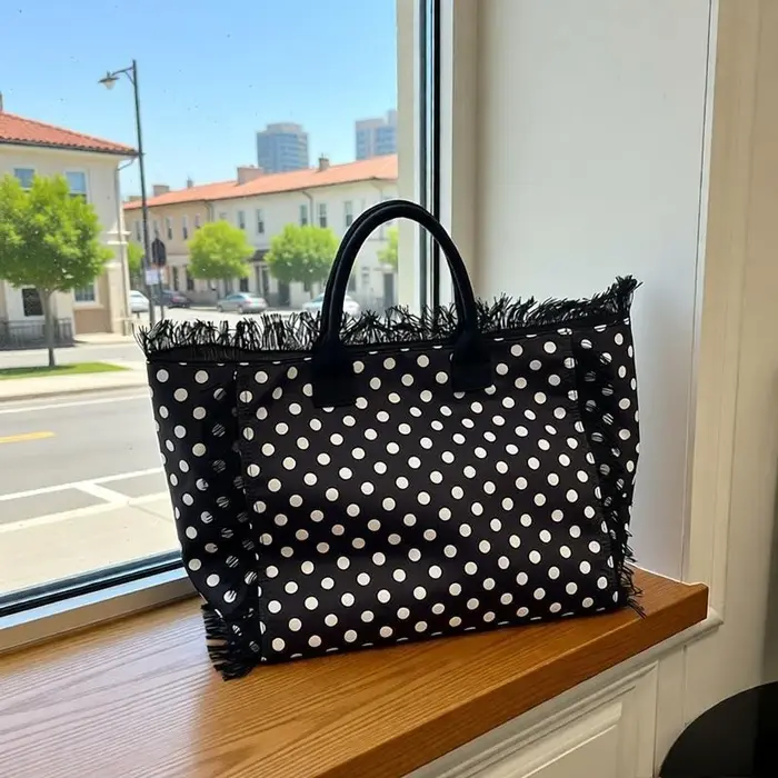 Sacs fourre-tout doux de haute qualité pour femmes, nouveau Design à pois, sac à main de tempérament