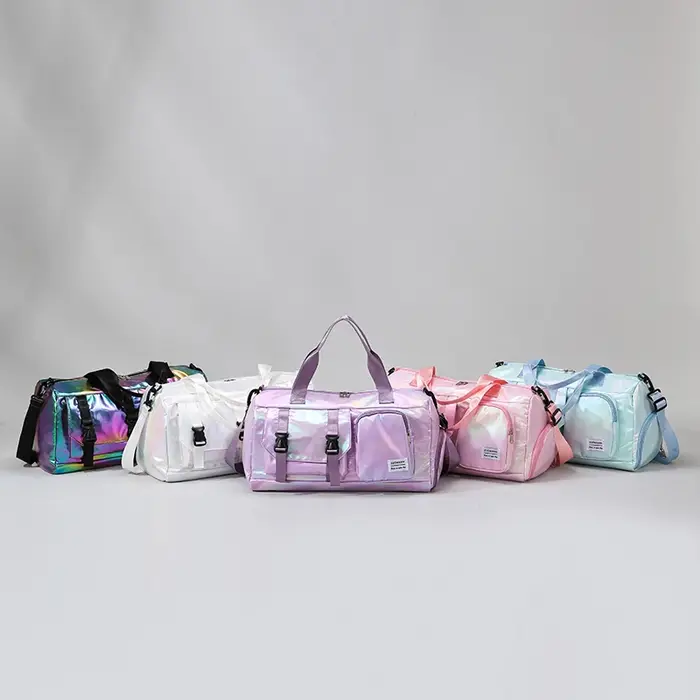 Sac polochon de voyage en nylon pour femmes de grande capacité