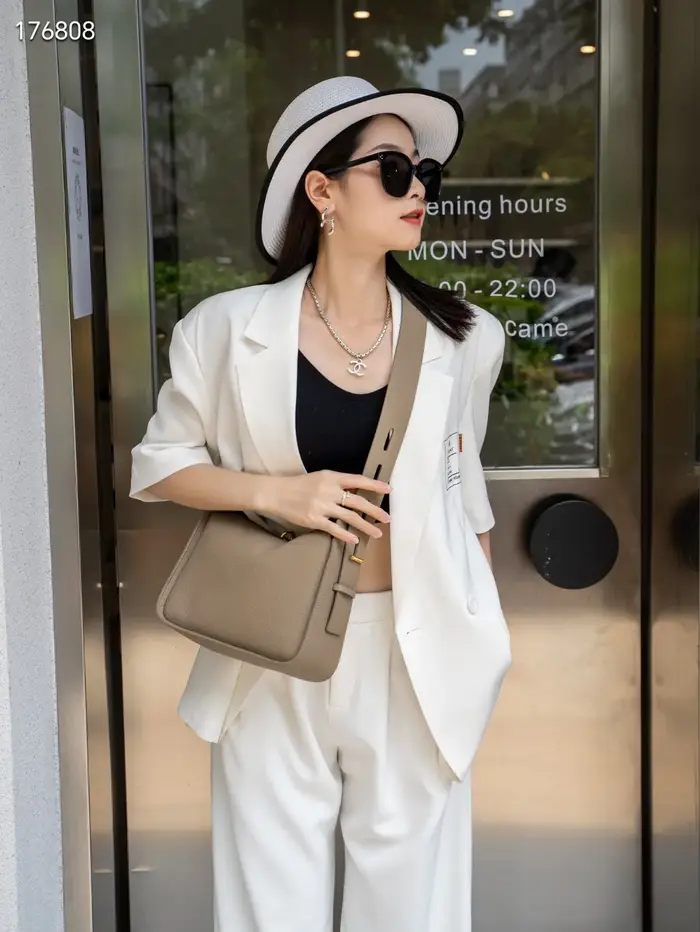 Nouveau Sac à Main de Luxe en Cuir Véritable pour Femme