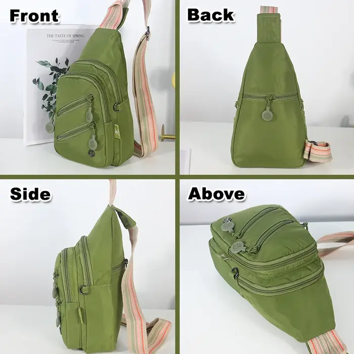 Sac à bandoulière multi-poches pour femmes