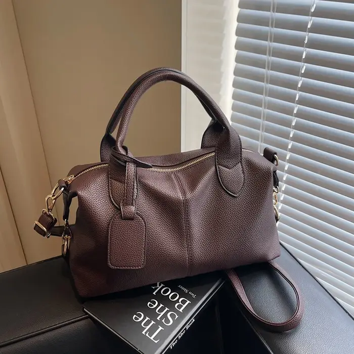 Sac à bandoulière de luxe en cuir souple PU pour femmes
