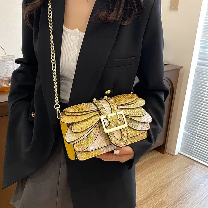 Sac à bandoulière en cuir Pu pour femmes