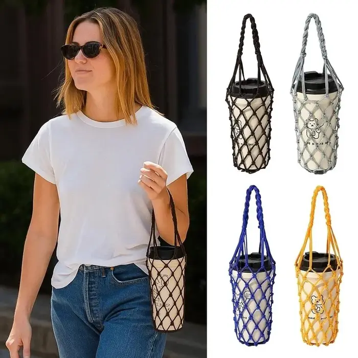 Sac en maille tissé à la main portable