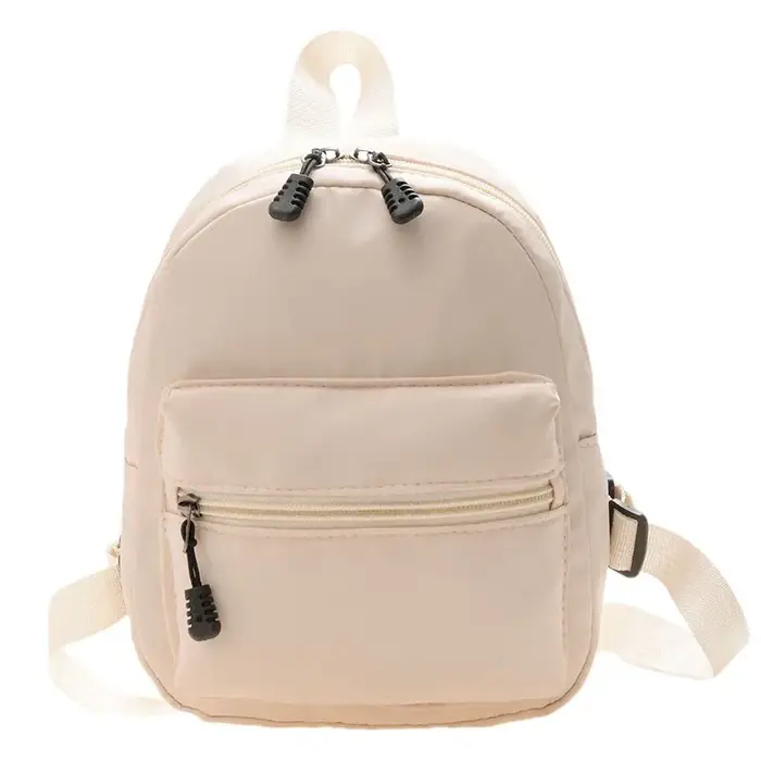 Mini sacs à dos tendance en Nylon pour femmes, petits sacs d'école blancs pour adolescentes, sac à d