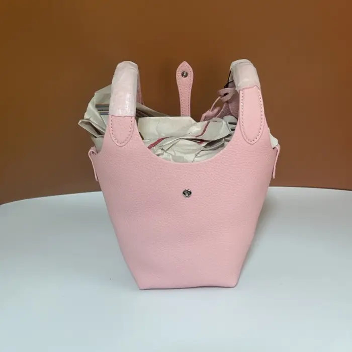 Nouveau sac fourre-tout pour femme 2026 en cuir de vachette motif litchi, style panier à légumes et 