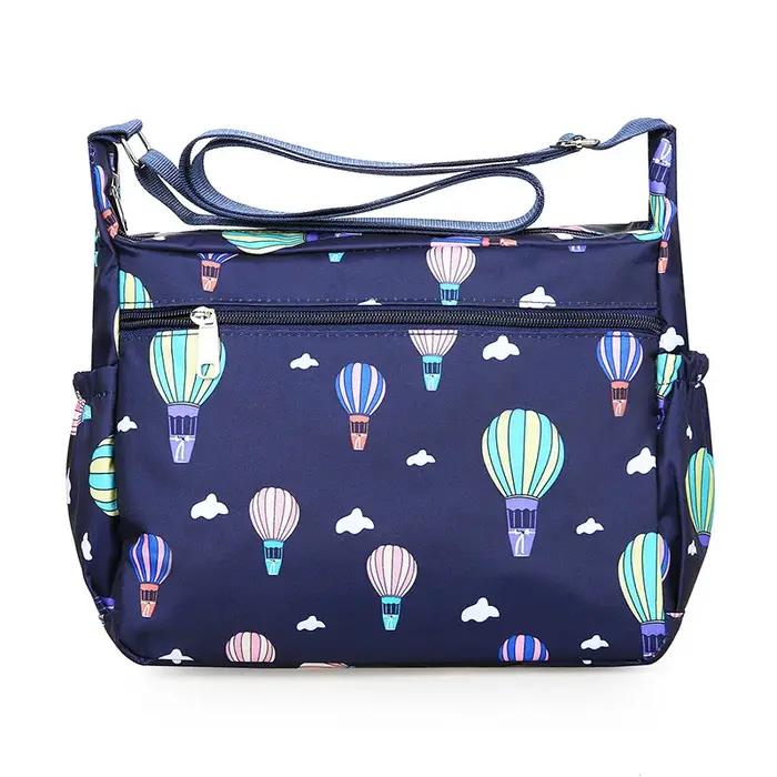 Sac à bandoulière en tissu Oxford Floral de grande capacité