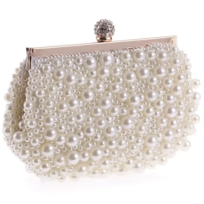 Soirée mariage pochette sac à main perle sac robe dîner petit sac