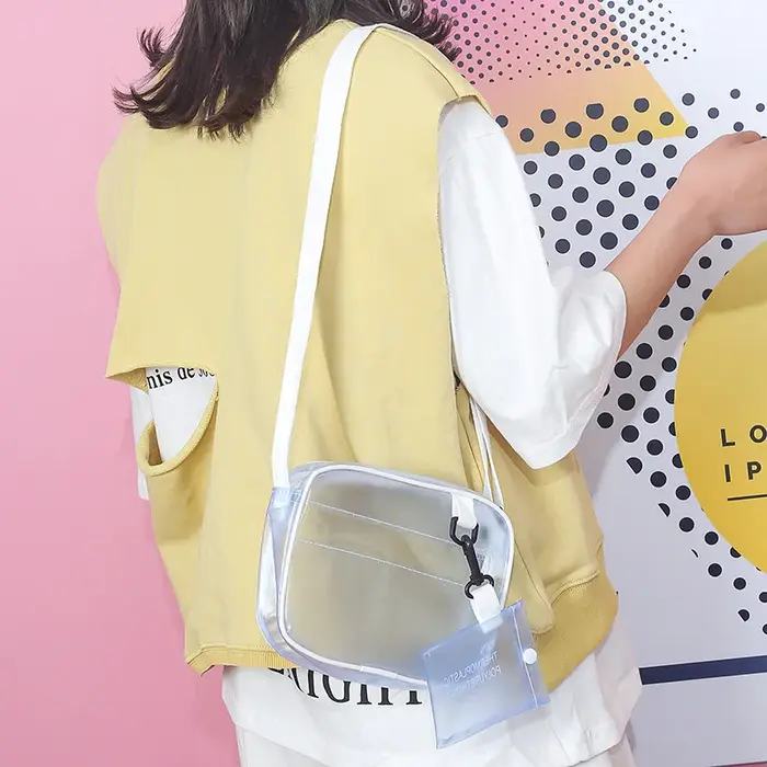 Sac bandoulière transparent pour femme