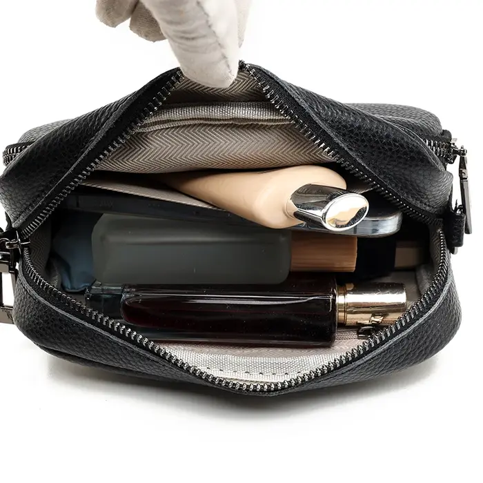 Sac à bandoulière en cuir véritable de haute qualité pour femmes