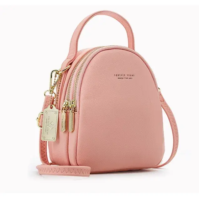 Sac à dos pour femme, petit sac carré en cuir PU