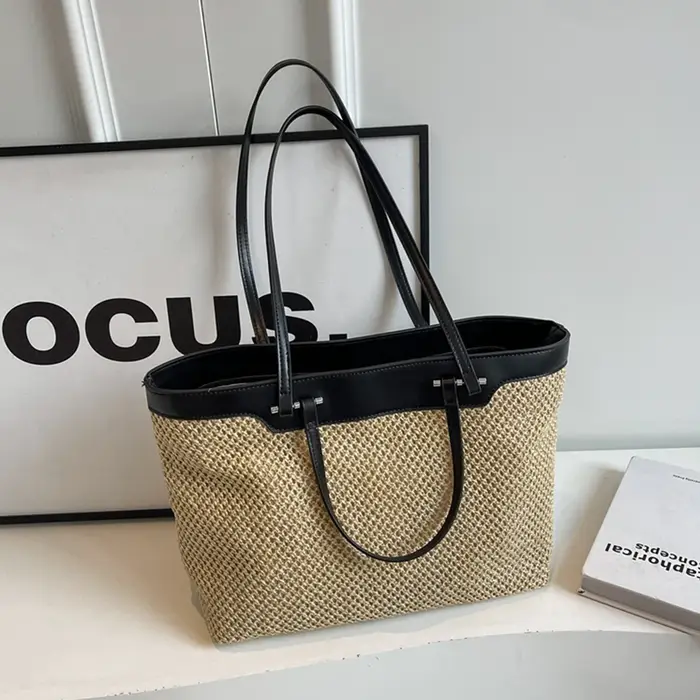 Sac de plage d'été en cuir PU pour femmes