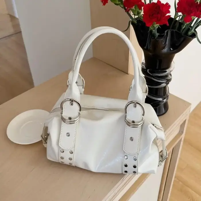 Sac à bandoulière en cuir PU pour femmes