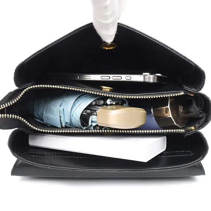 Sac à main de luxe en cuir de vache véritable pour femmes