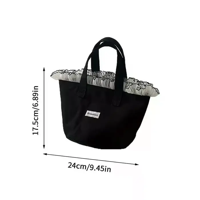 Sac fourre-tout en toile de dentelle Ins coréen